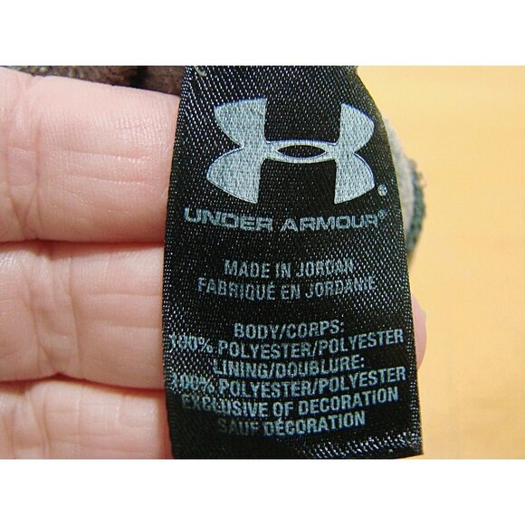 Under Armour Gray Loose Fit Orange Logo Front Pockets Hoodie Sweatshirt Size L - Picture 9 of 12